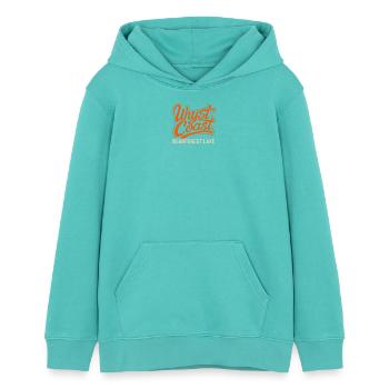 Uhyst Coast Spree Bärwalder See Bearforest Lake or - Teenager Organic Hoodie Mini Cruiser von Stanley/Stella - Poolblau - Vorne - AI Model Teenager Female light (150cm)