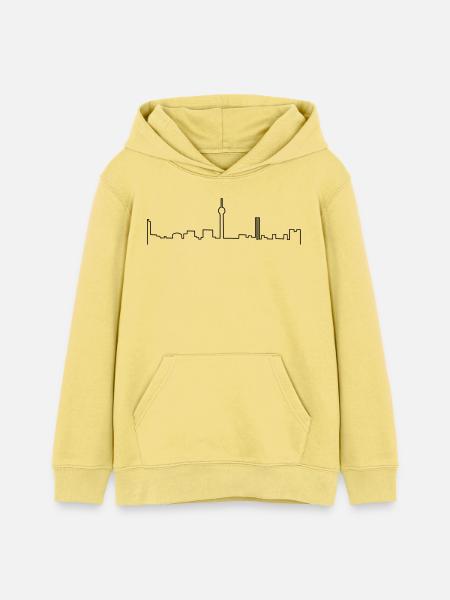 düsseldorf skyline - Teenager Organic Hoodie Mini Cruiser von Stanley/Stella - Gelb Viva