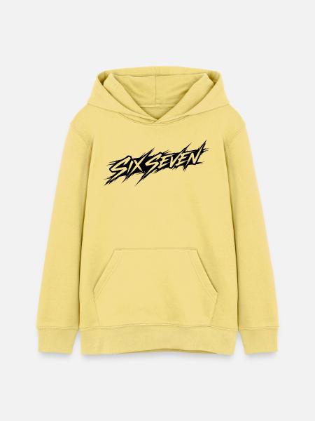 Six seven meme - Teenager Organic Hoodie Mini Cruiser von Stanley/Stella - Gelb Viva 