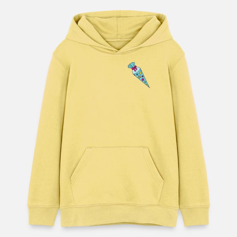 Pomne de sucre de l’école - Sweat à capuche ado bio Stanley/Stella - jaune viva 