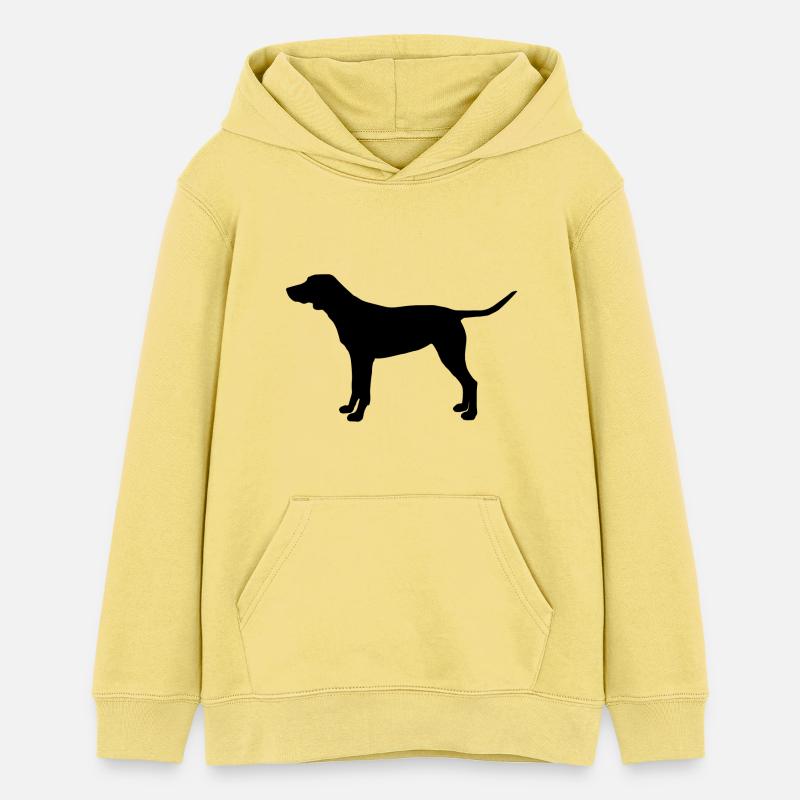 CHIEN - Sweat à capuche ado bio Stanley/Stella - jaune viva 