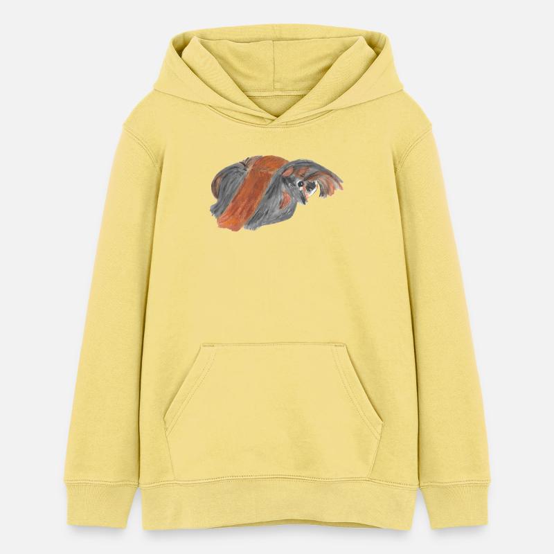 Cochon d'inde péruvien - Sweat à capuche ado bio Stanley/Stella - jaune viva 