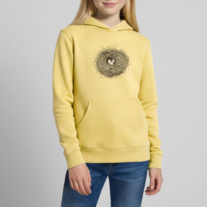 Vogelnest oder Osternest mit drei Vogel Eier Teenager Organic Hoodie Mini Cruiser von Stanley/Stella
