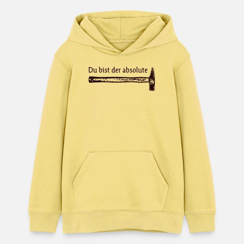 Vous êtes absolument génial - Sweat à capuche ado bio Stanley/Stella - jaune viva 