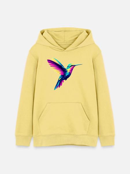 Kolibri - Teenager Organic Hoodie Mini Cruiser von Stanley/Stella - Gelb Viva