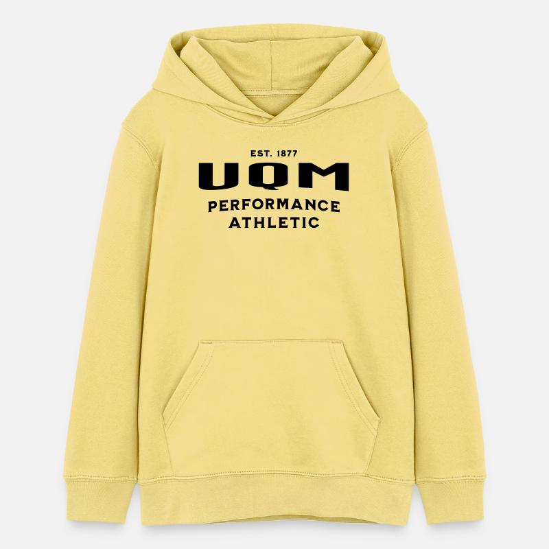 UQM Athletic-Performance Sportswear - Sweat à capuche ado bio Stanley/Stella - jaune viva