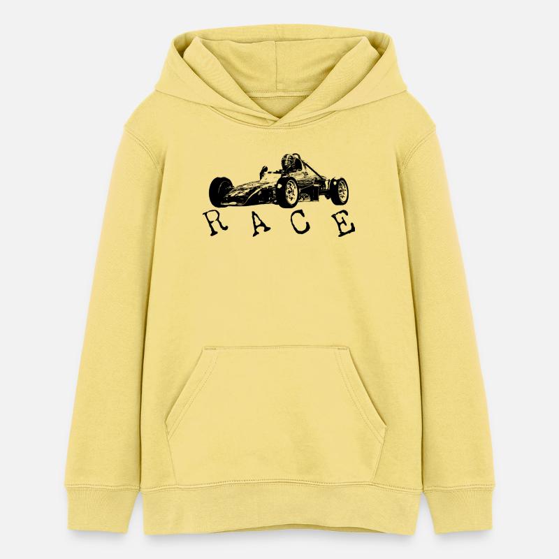 Course - Sweat à capuche ado bio Stanley/Stella - jaune viva 