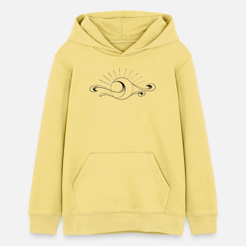 Supernova II - Sweat à capuche ado bio Stanley/Stella - jaune viva 