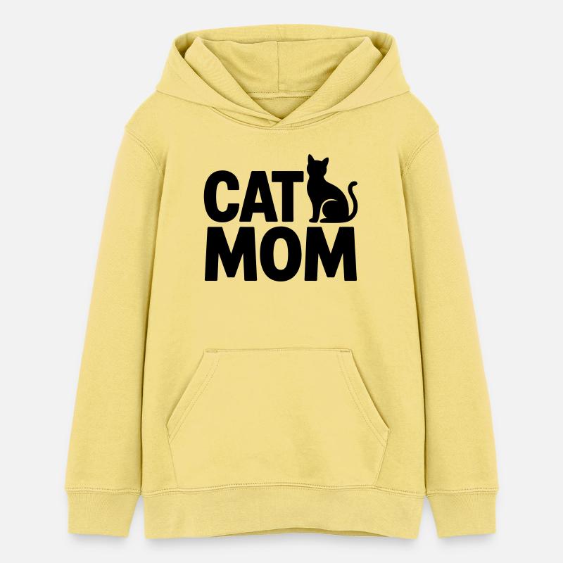 Maman Chat : Maman Chat - Sweat à capuche ado bio Stanley/Stella - jaune viva 