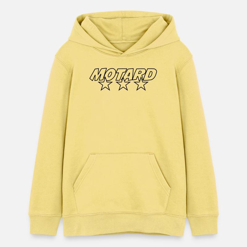 Motard - Sweat à capuche ado bio Stanley/Stella - jaune viva 