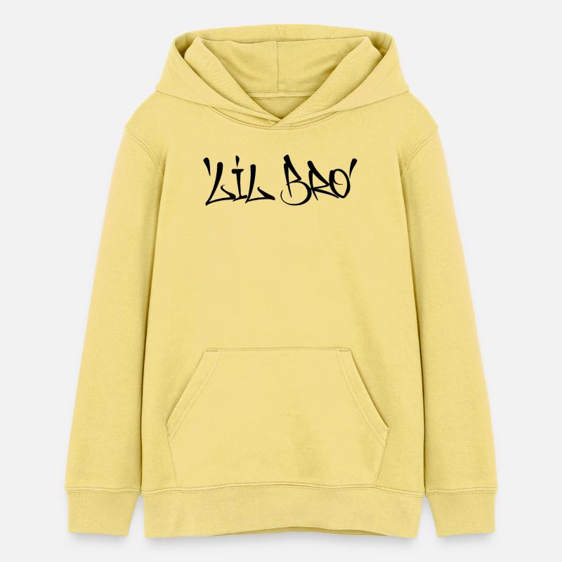 Lil Bro - Sweat à capuche ado bio Stanley/Stella - jaune viva 