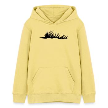 Meadow Meadow - Teens Organic Hoodie by Stanley/Stella - viva yellow  - Front - AI Model Teenager Female light (150cm)