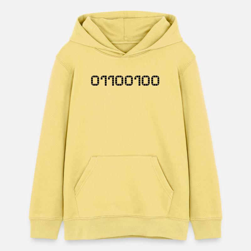 Binary notation - 100 - Teens Organic Hoodie by Stanley/Stella - viva yellow