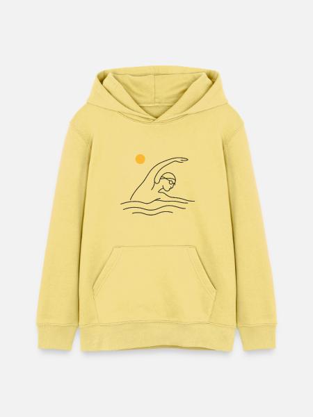 Schwimmen - Teenager Organic Hoodie Mini Cruiser von Stanley/Stella - Gelb Viva 