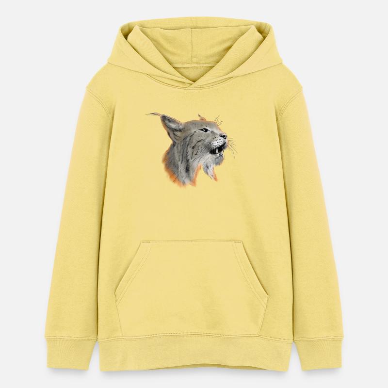 lynx - Sweat à capuche ado bio Stanley/Stella - jaune viva