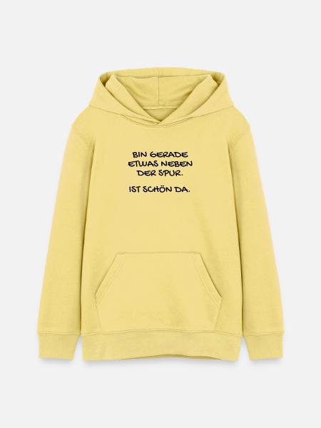Lustiger Spruch - Teenager Organic Hoodie Mini Cruiser von Stanley/Stella - Gelb Viva