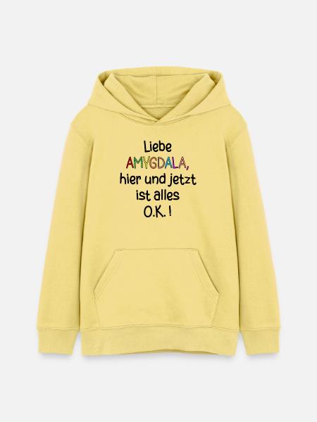 AMYGDALA SICHERHEIT GEFÜHLE - Teenager Organic Hoodie Mini Cruiser von Stanley/Stella - Gelb Viva