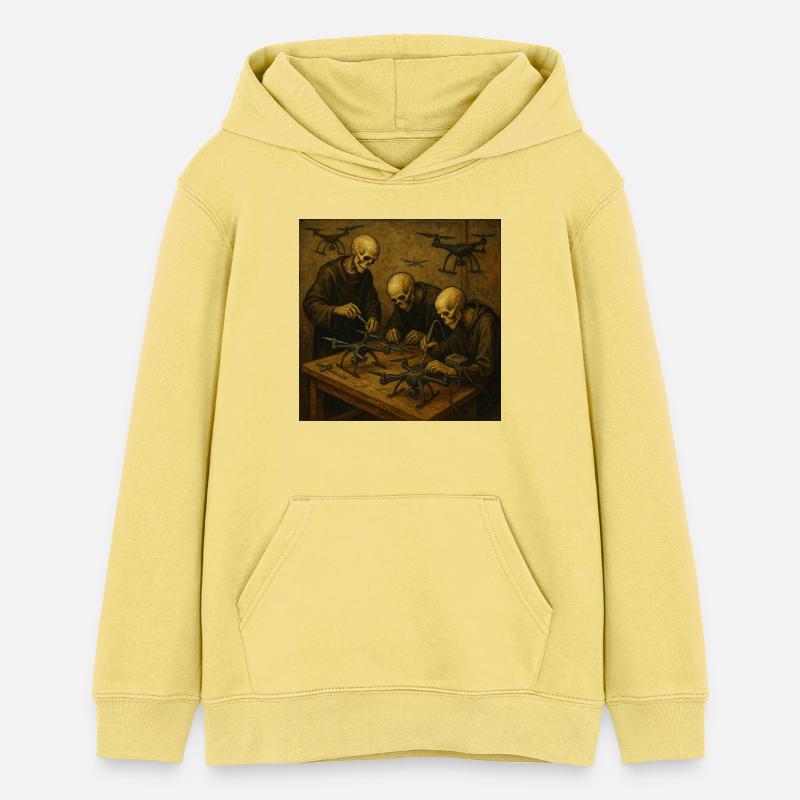 Atelier drone de la mort - Sweat à capuche ado bio Stanley/Stella - jaune viva 