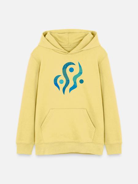 yoga-design_36 - Teenager Organic Hoodie Mini Cruiser von Stanley/Stella - Gelb Viva