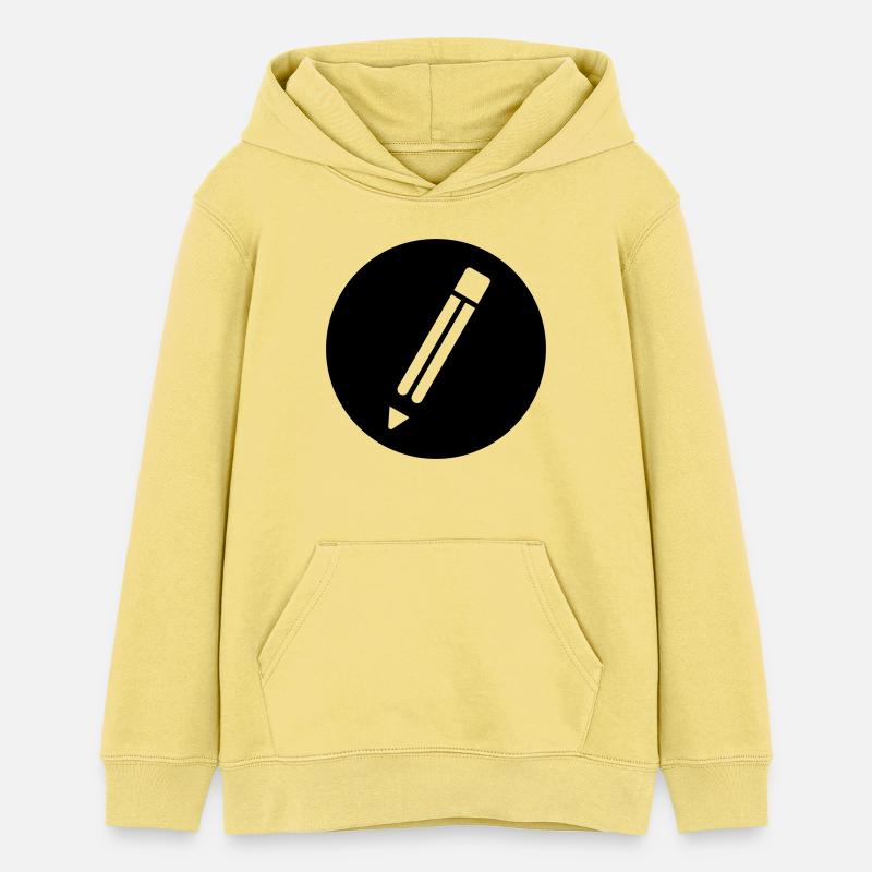Crayon - Sweat à capuche ado bio Stanley/Stella - jaune viva