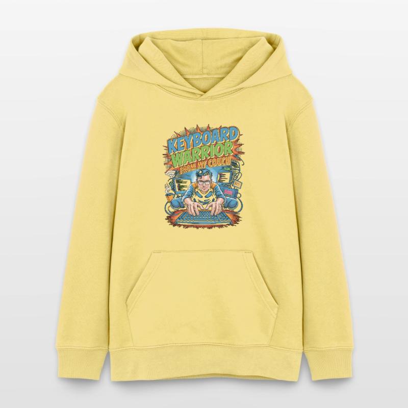 Remote Developer Keyboard Warrior Remote Coder Teenager Organic Hoodie Mini Cruiser von Stanley/Stella