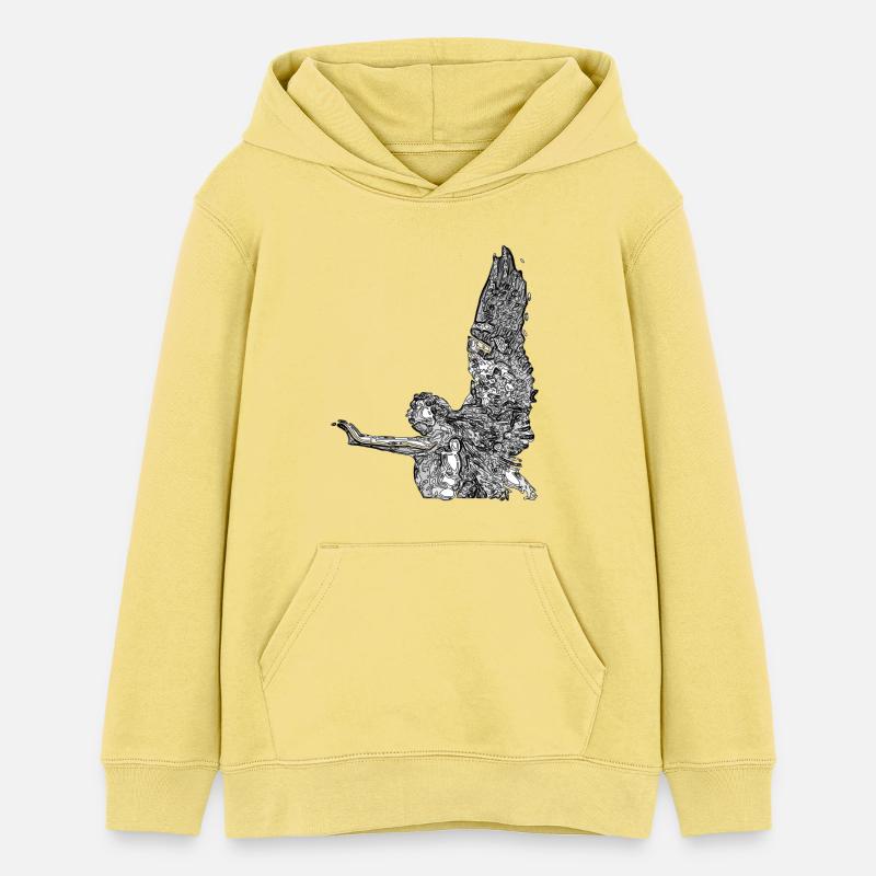 Ange - Sweat à capuche ado bio Stanley/Stella - jaune viva 