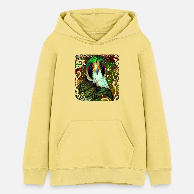 faucon - Sweat à capuche ado bio Stanley/Stella - jaune viva 