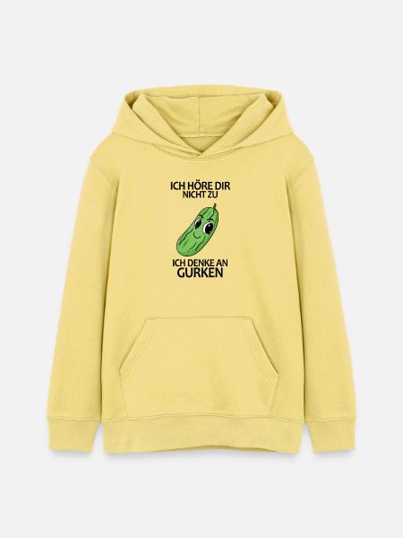 Gurke Spruch - Teenager Organic Hoodie Mini Cruiser von Stanley/Stella - Gelb Viva