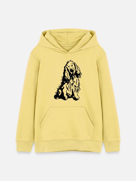 Verträumter Cocker Spaniel - Teenager Organic Hoodie Mini Cruiser von Stanley/Stella - Gelb Viva