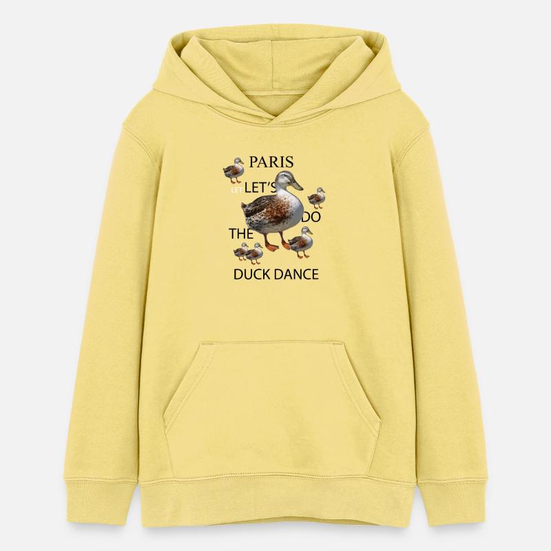Danse du canard - Sweat à capuche ado bio Stanley/Stella - jaune viva 