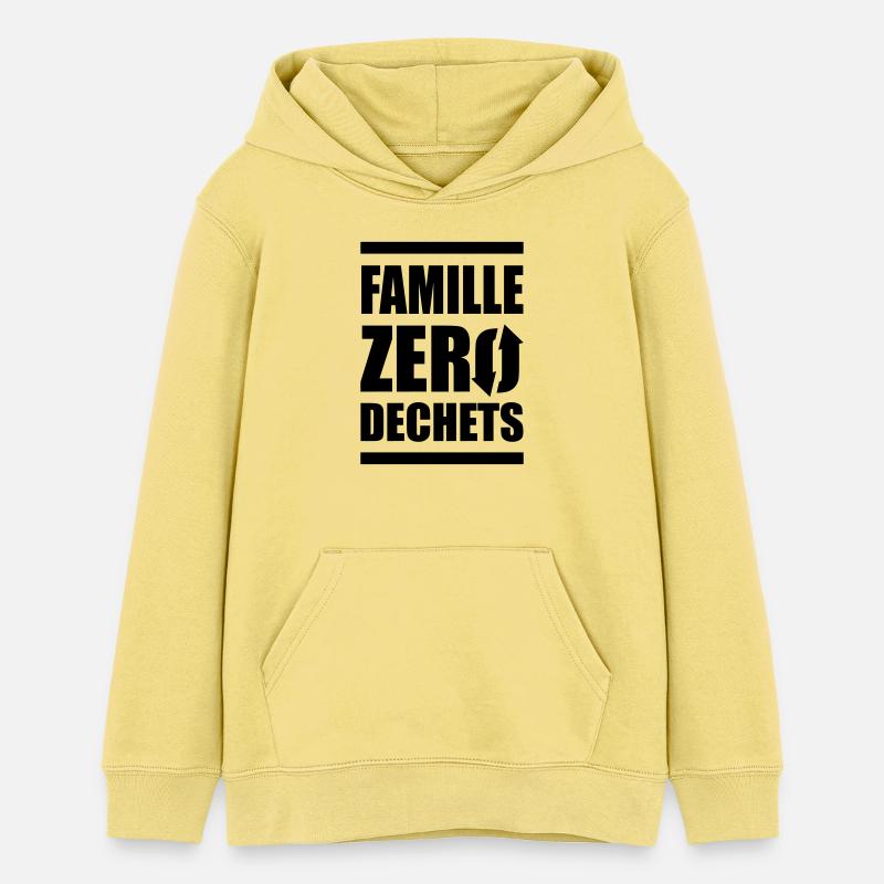 Famille Zero Dechets - Sweat à capuche ado bio Stanley/Stella - jaune viva 