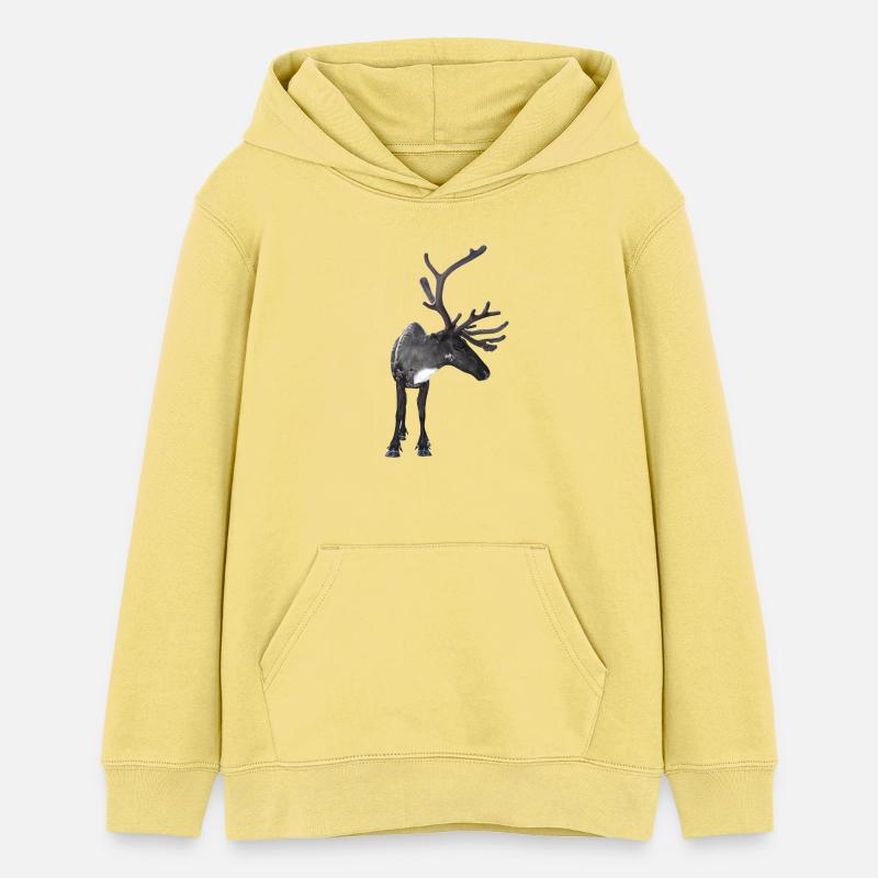 renne - Sweat à capuche ado bio Stanley/Stella - jaune viva