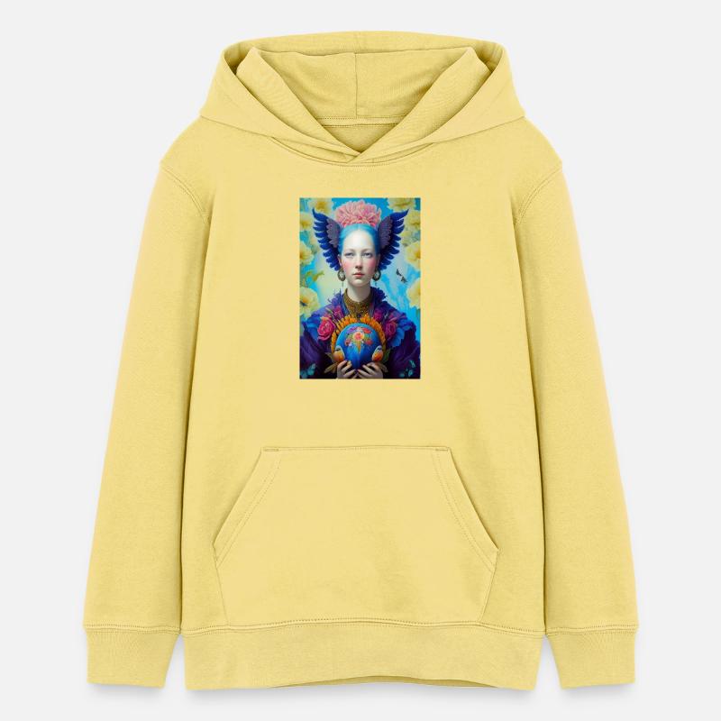 Gaïa - Sweat à capuche ado bio Stanley/Stella - jaune viva 