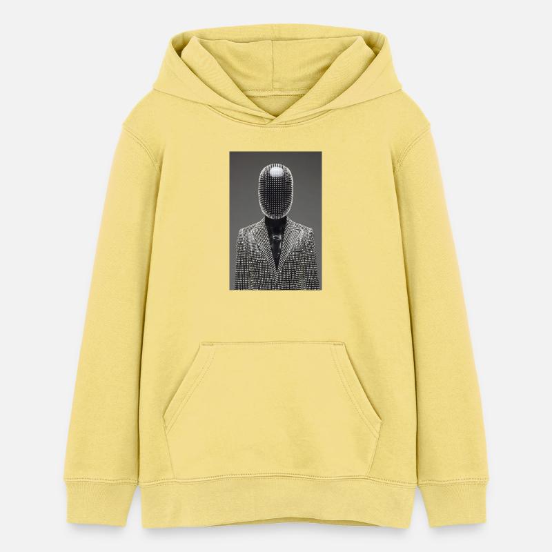 Combinaison LED Dotgrid - Sweat à capuche ado bio Stanley/Stella - jaune viva 