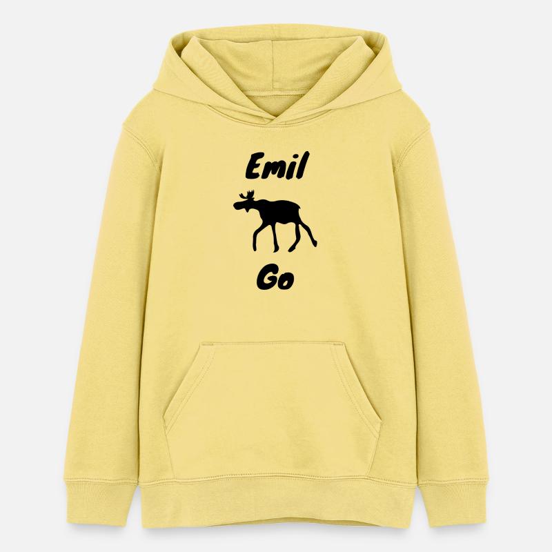 Emil l’orignal - Sweat à capuche ado bio Stanley/Stella - jaune viva 