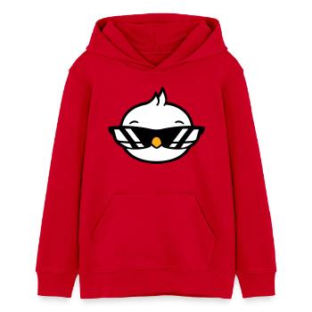 Vogel Sonnenbrille Cool schwarze Brille Coolness - Teenager Organic Hoodie Mini Cruiser von Stanley/Stella - Rot - Vorne - AI Model Teenager Female dark (150cm)