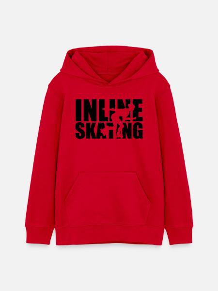 Inline skating - Teenager Organic Hoodie Mini Cruiser von Stanley/Stella - Rot