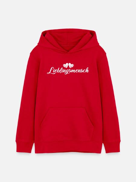 lieblingsmensch - Teenager Organic Hoodie Mini Cruiser von Stanley/Stella - Rot