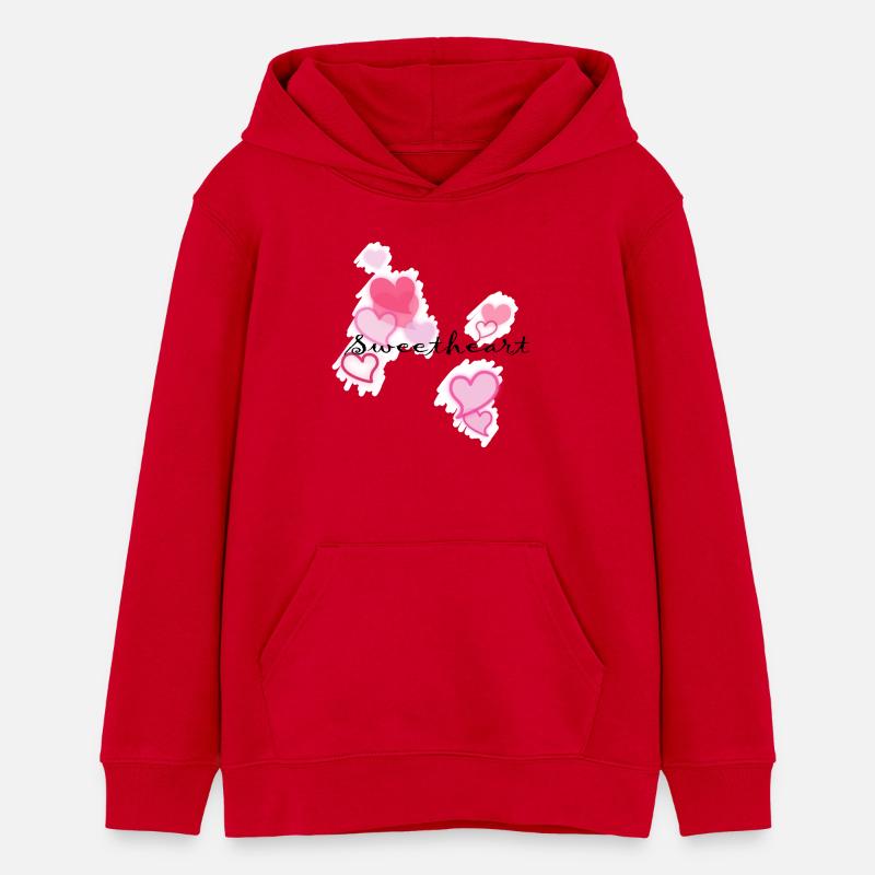 Chéri - Sweat à capuche ado bio Stanley/Stella - rouge