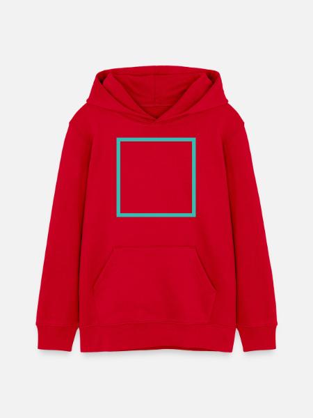 Viereck Quadrat - Teenager Organic Hoodie Mini Cruiser von Stanley/Stella - Rot