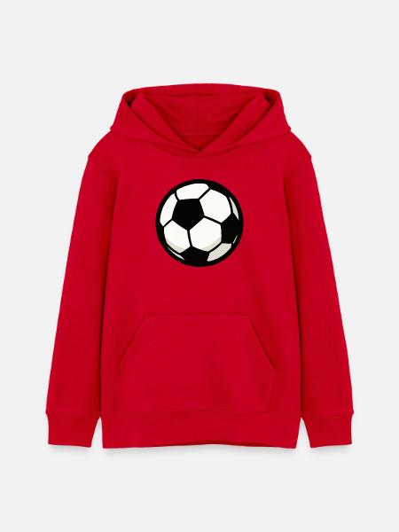 fussball - Teenager Organic Hoodie Mini Cruiser von Stanley/Stella - Rot