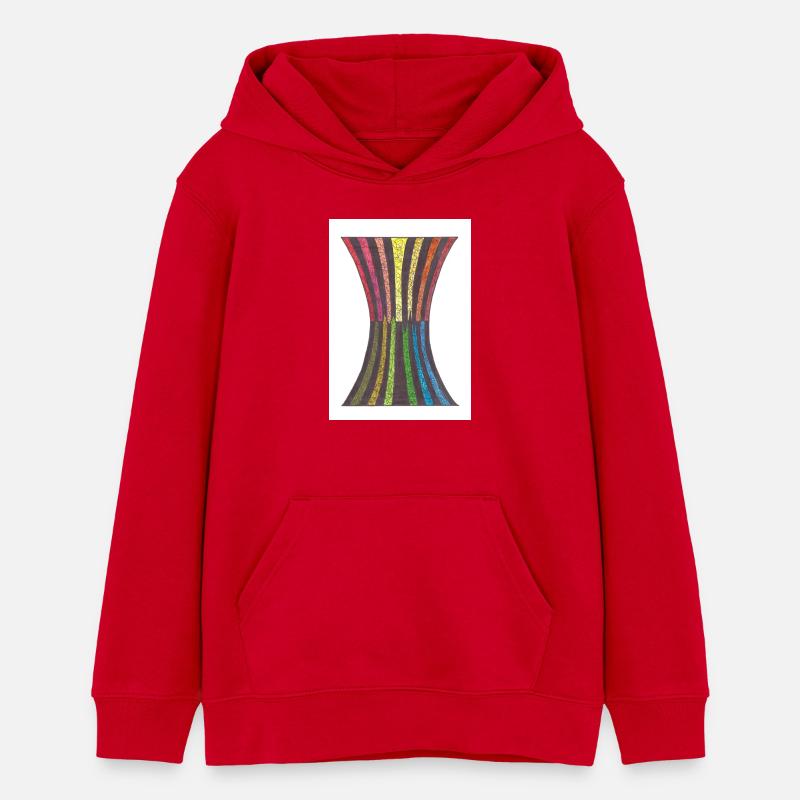Black_Hole_A5 - Sweat à capuche ado bio Stanley/Stella - rouge
