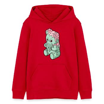 Gummy Cthulhu - Teenager Organic Hoodie Mini Cruiser von Stanley/Stella - Rot - Vorne - AI Model Teenager Female dark (150cm)