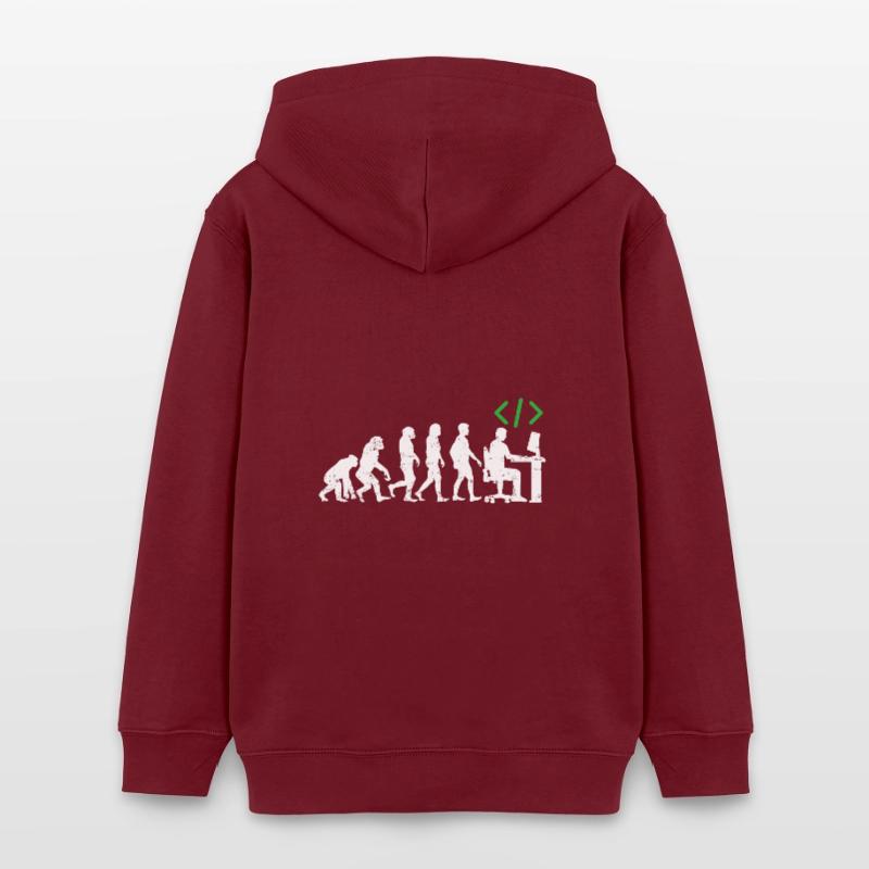 Programmierer Evolution geschenk coder java c++ Teenager Organic Hoodie Mini Cruiser von Stanley/Stella