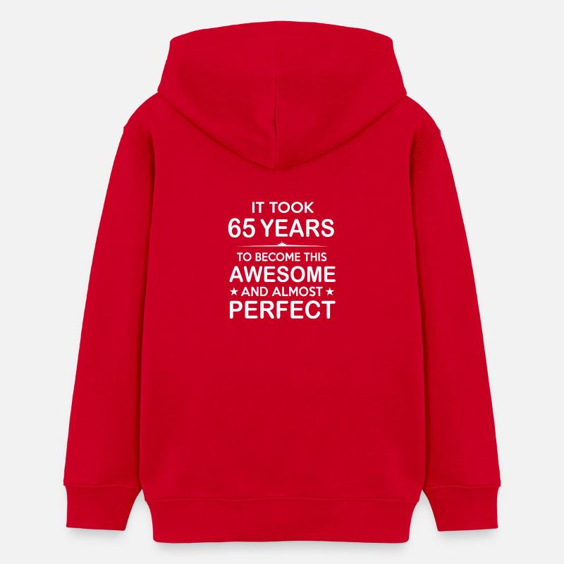 Il a fallu 65 ans pour devenir ce génial - Sweat à capuche ado bio Stanley/Stella - rouge