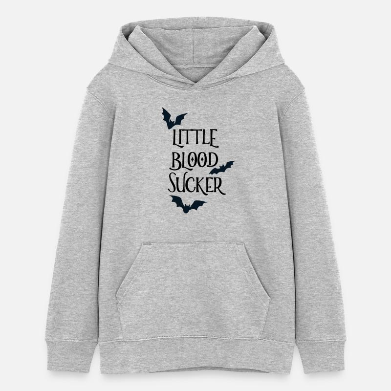 Petit suceur de sang - Sweat à capuche ado bio Stanley/Stella - gris chiné
