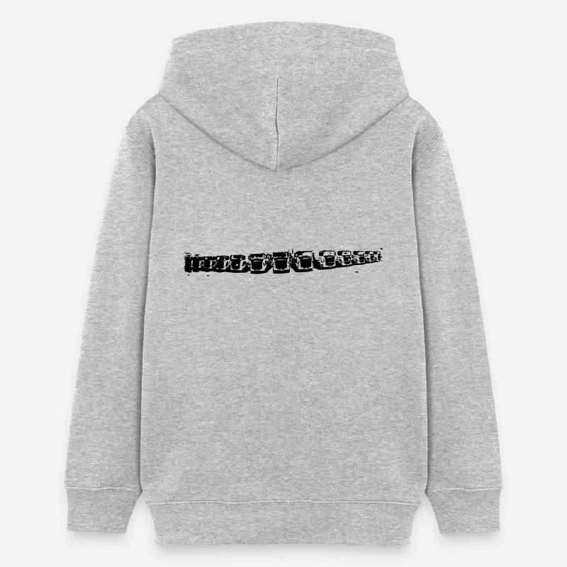 Camions - Sweat à capuche ado bio Stanley/Stella - gris chiné