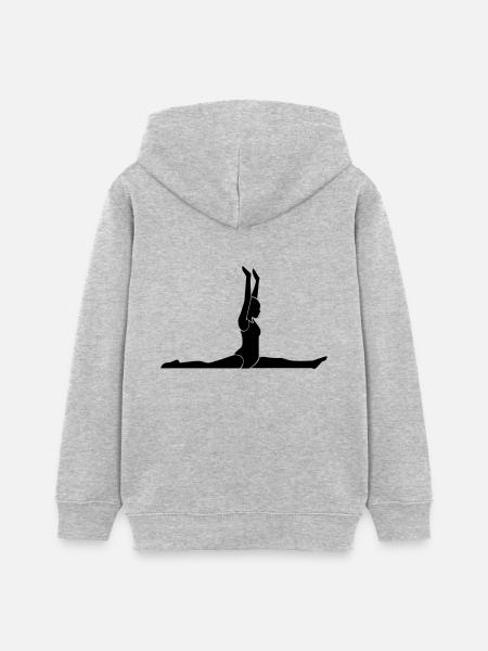 Gymnastik - Turner - Teenager Organic Hoodie Mini Cruiser von Stanley/Stella - Grau meliert