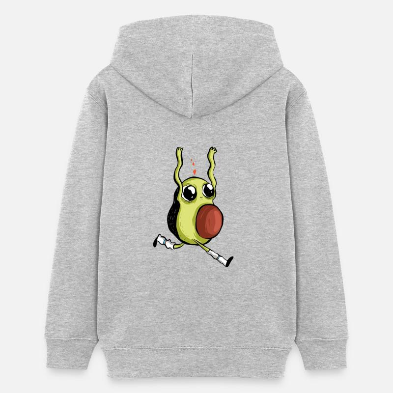 Bébé avocat - Sweat à capuche ado bio Stanley/Stella - gris chiné