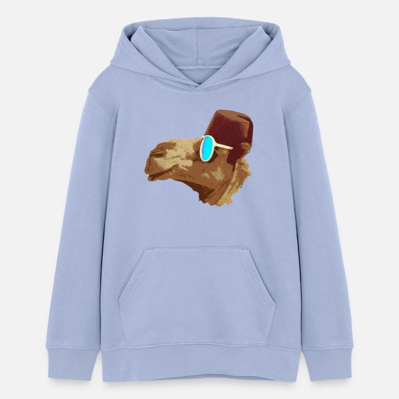 Camel Cool - Sweat à capuche ado bio Stanley/Stella - ciel